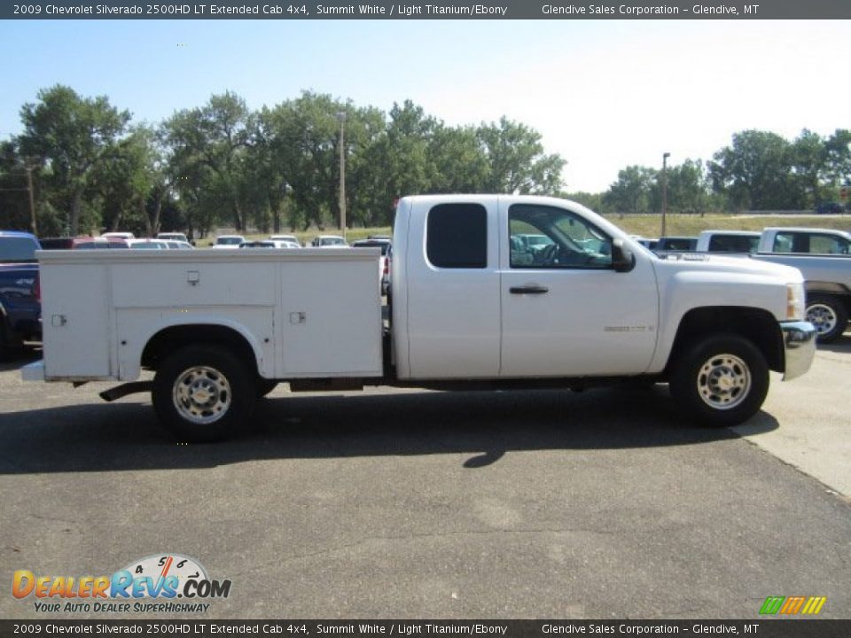 2009 Chevrolet Silverado 2500HD LT Extended Cab 4x4 Summit White / Light Titanium/Ebony Photo #10