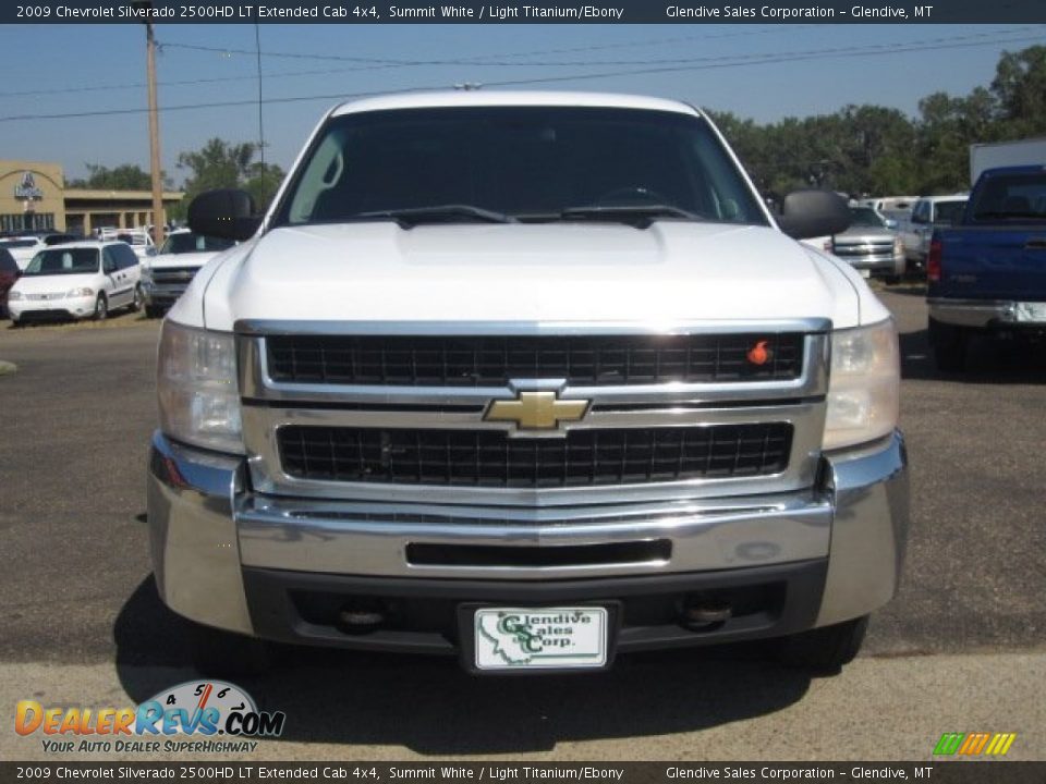 2009 Chevrolet Silverado 2500HD LT Extended Cab 4x4 Summit White / Light Titanium/Ebony Photo #11