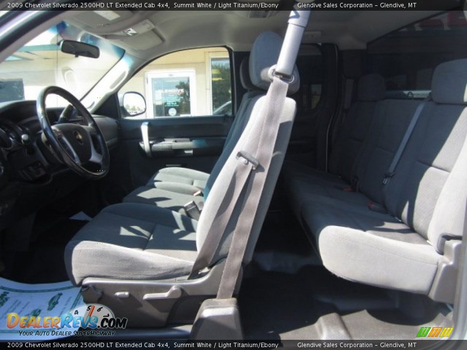 2009 Chevrolet Silverado 2500HD LT Extended Cab 4x4 Summit White / Light Titanium/Ebony Photo #13