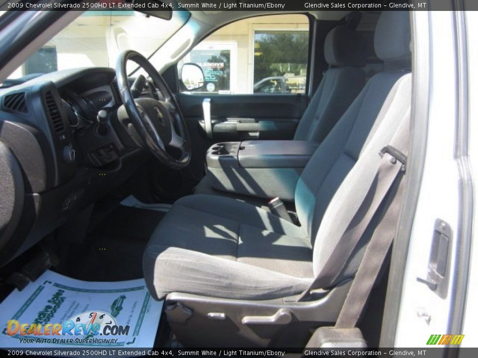 2009 Chevrolet Silverado 2500HD LT Extended Cab 4x4 Summit White / Light Titanium/Ebony Photo #14