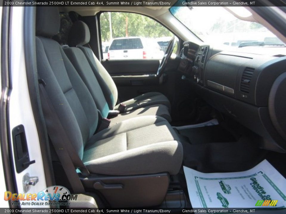 2009 Chevrolet Silverado 2500HD LT Extended Cab 4x4 Summit White / Light Titanium/Ebony Photo #17