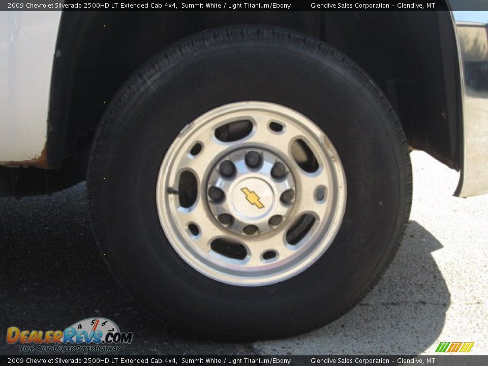 2009 Chevrolet Silverado 2500HD LT Extended Cab 4x4 Summit White / Light Titanium/Ebony Photo #26