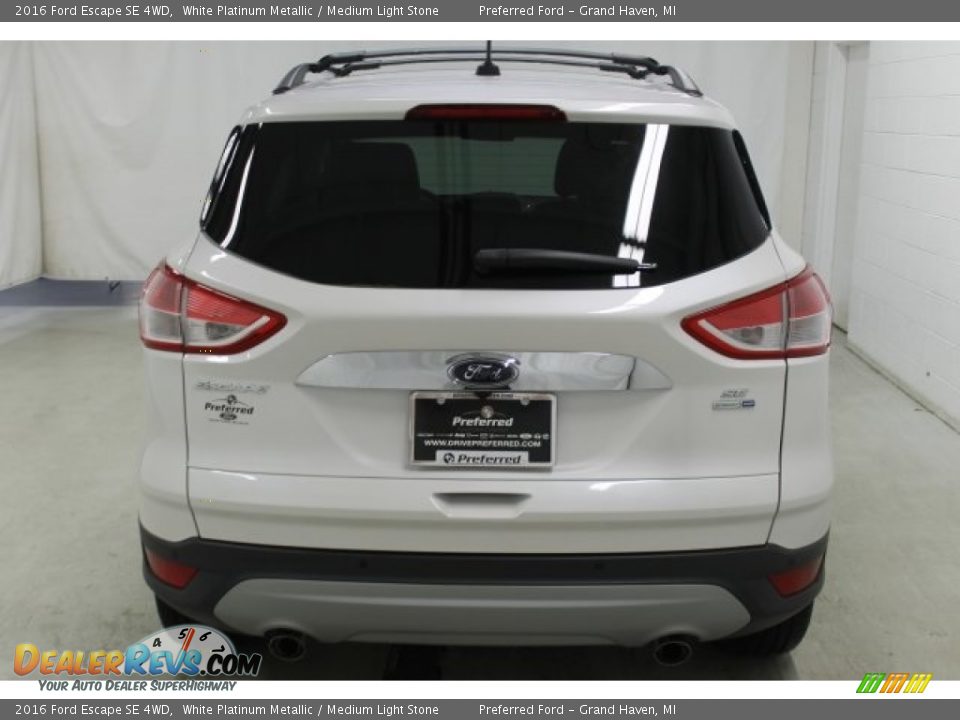 2016 Ford Escape SE 4WD White Platinum Metallic / Medium Light Stone Photo #5