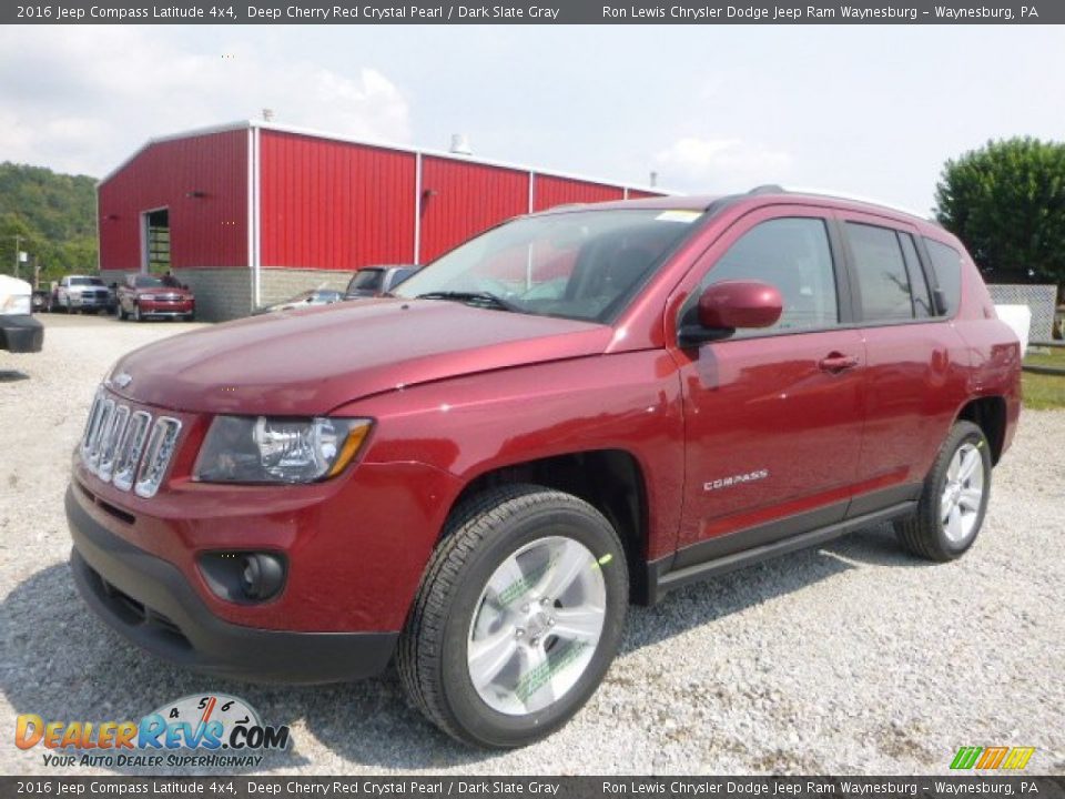 2016 Jeep Compass Latitude 4x4 Deep Cherry Red Crystal Pearl / Dark Slate Gray Photo #1