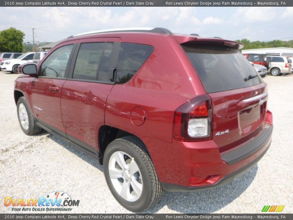 2016 Jeep Compass Latitude 4x4 Deep Cherry Red Crystal Pearl / Dark Slate Gray Photo #5