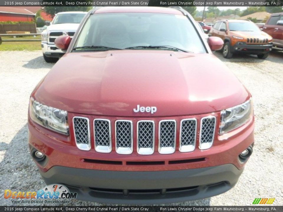 2016 Jeep Compass Latitude 4x4 Deep Cherry Red Crystal Pearl / Dark Slate Gray Photo #13