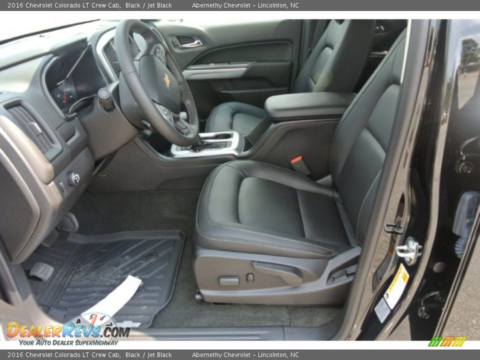 Jet Black Interior - 2016 Chevrolet Colorado LT Crew Cab Photo #7