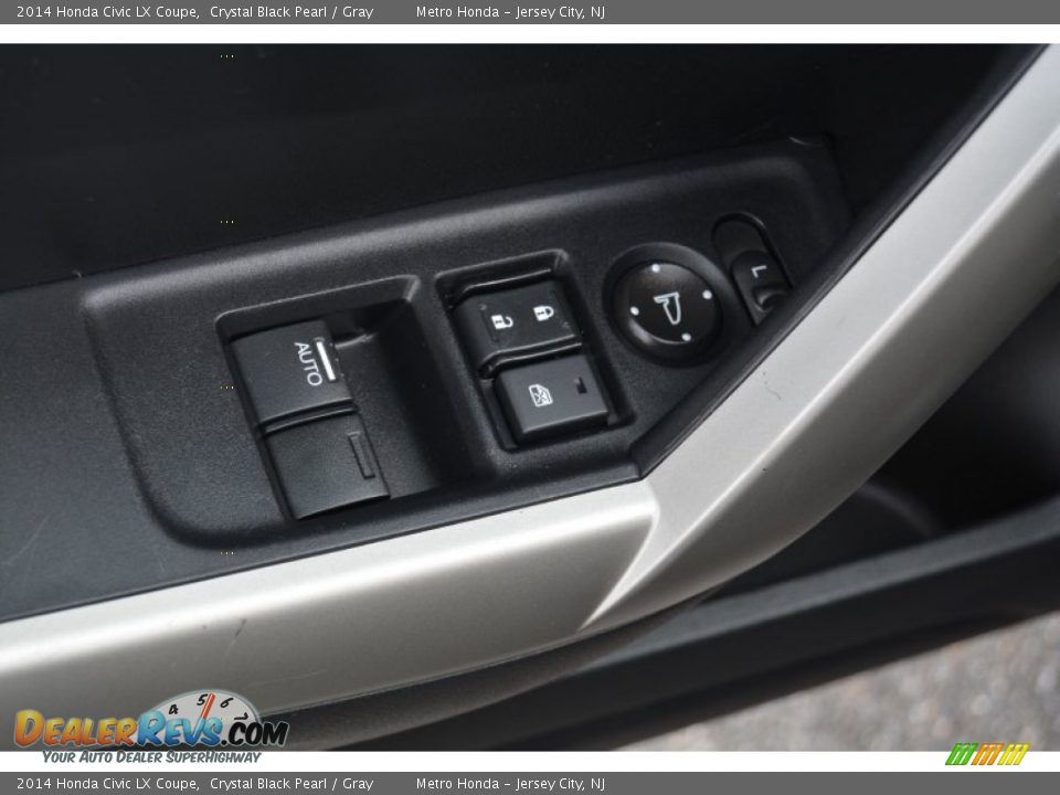2014 Honda Civic LX Coupe Crystal Black Pearl / Gray Photo #10