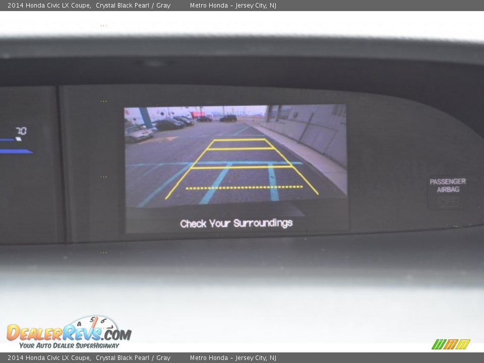 2014 Honda Civic LX Coupe Crystal Black Pearl / Gray Photo #20