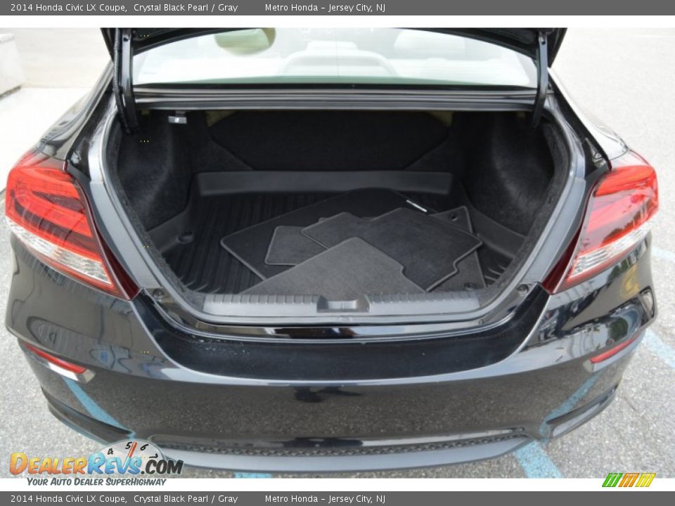 2014 Honda Civic LX Coupe Crystal Black Pearl / Gray Photo #21