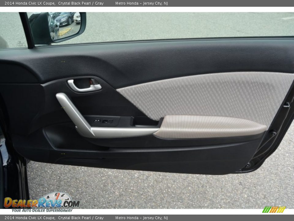 2014 Honda Civic LX Coupe Crystal Black Pearl / Gray Photo #23