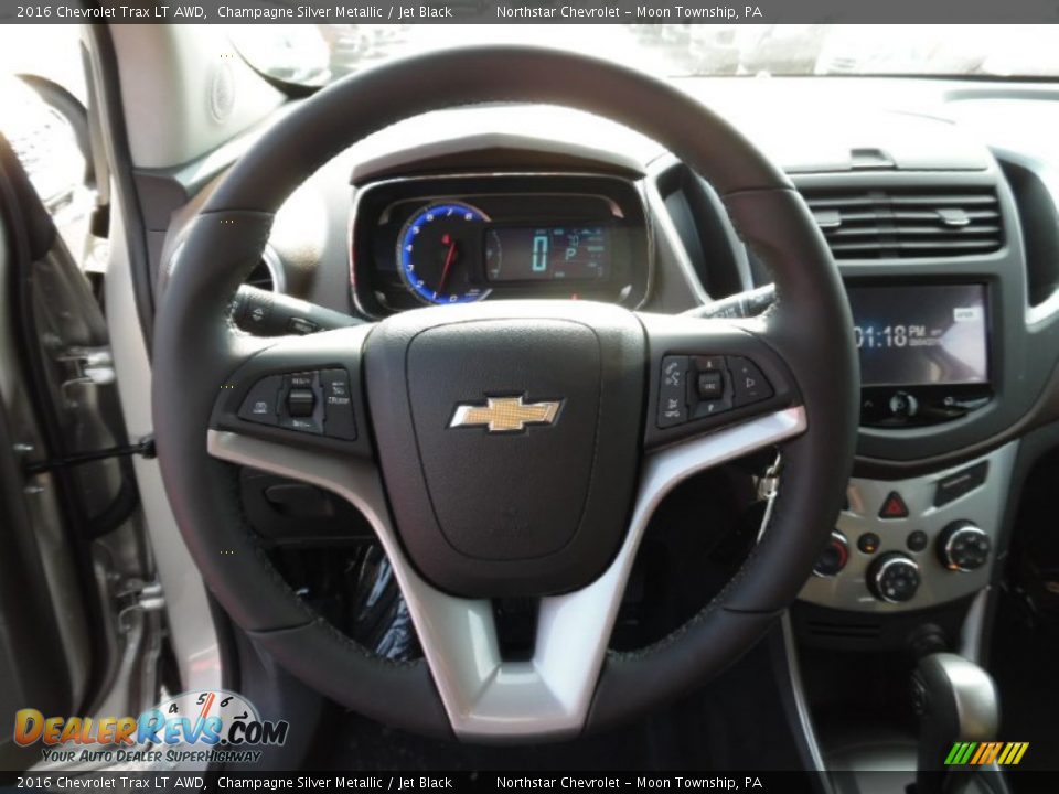 2016 Chevrolet Trax LT AWD Champagne Silver Metallic / Jet Black Photo #18