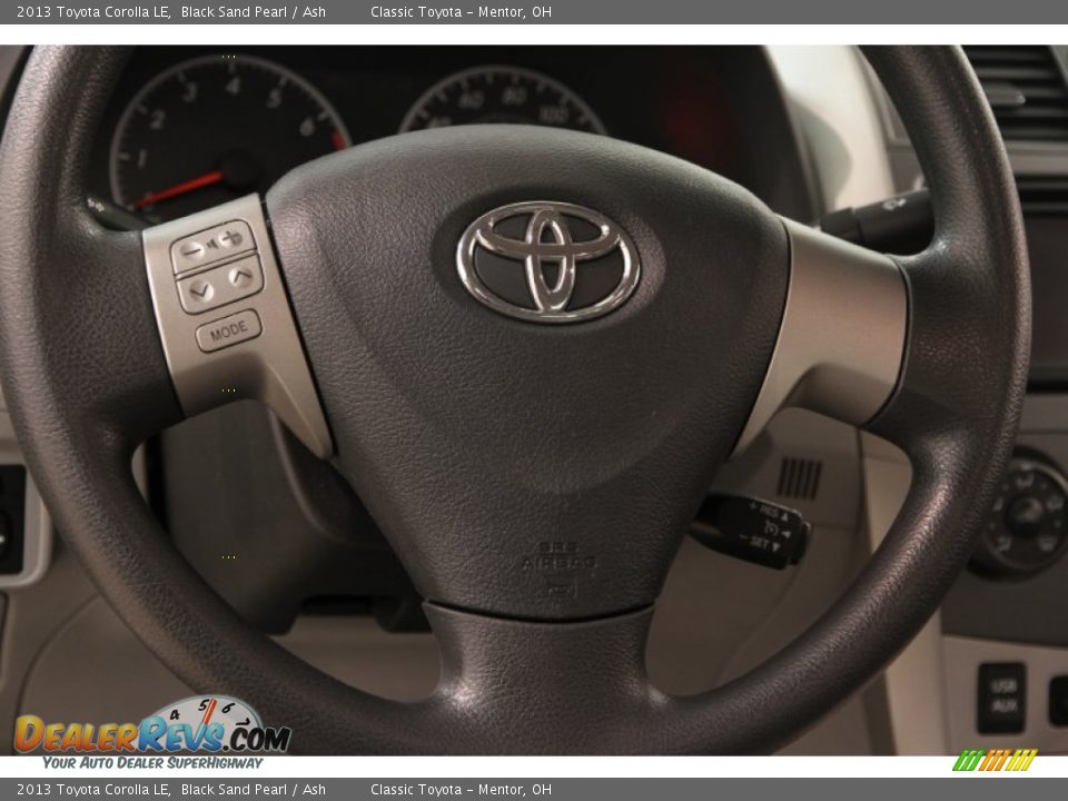 2013 Toyota Corolla LE Black Sand Pearl / Ash Photo #6