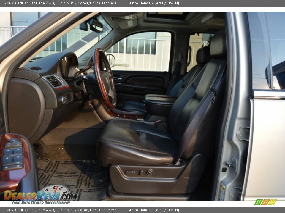 2007 Cadillac Escalade AWD Gold Mist / Cocoa/Light Cashmere Photo #12