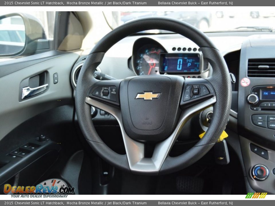 2015 Chevrolet Sonic LT Hatchback Mocha Bronze Metallic / Jet Black/Dark Titanium Photo #14