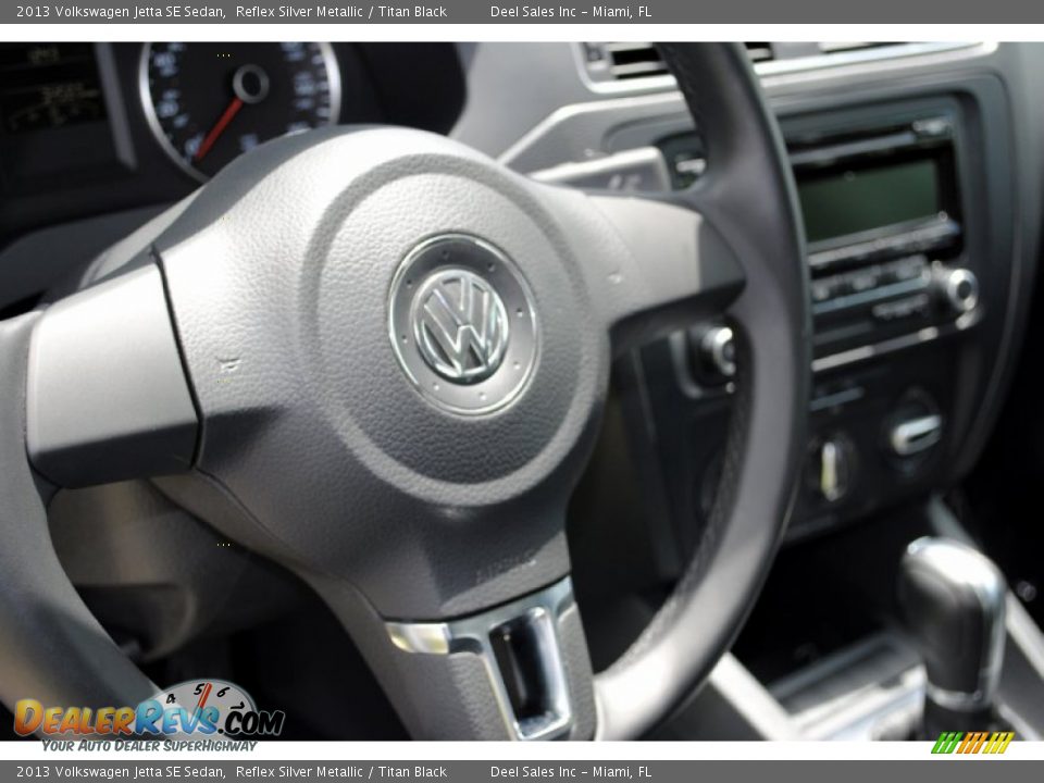 2013 Volkswagen Jetta SE Sedan Reflex Silver Metallic / Titan Black Photo #14