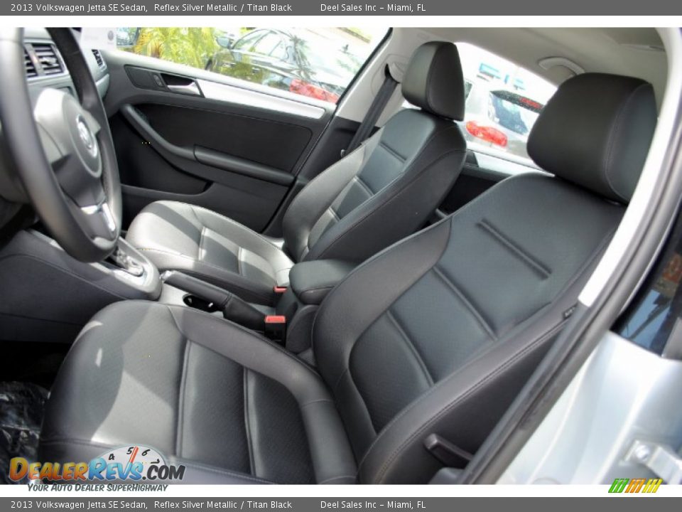 2013 Volkswagen Jetta SE Sedan Reflex Silver Metallic / Titan Black Photo #15