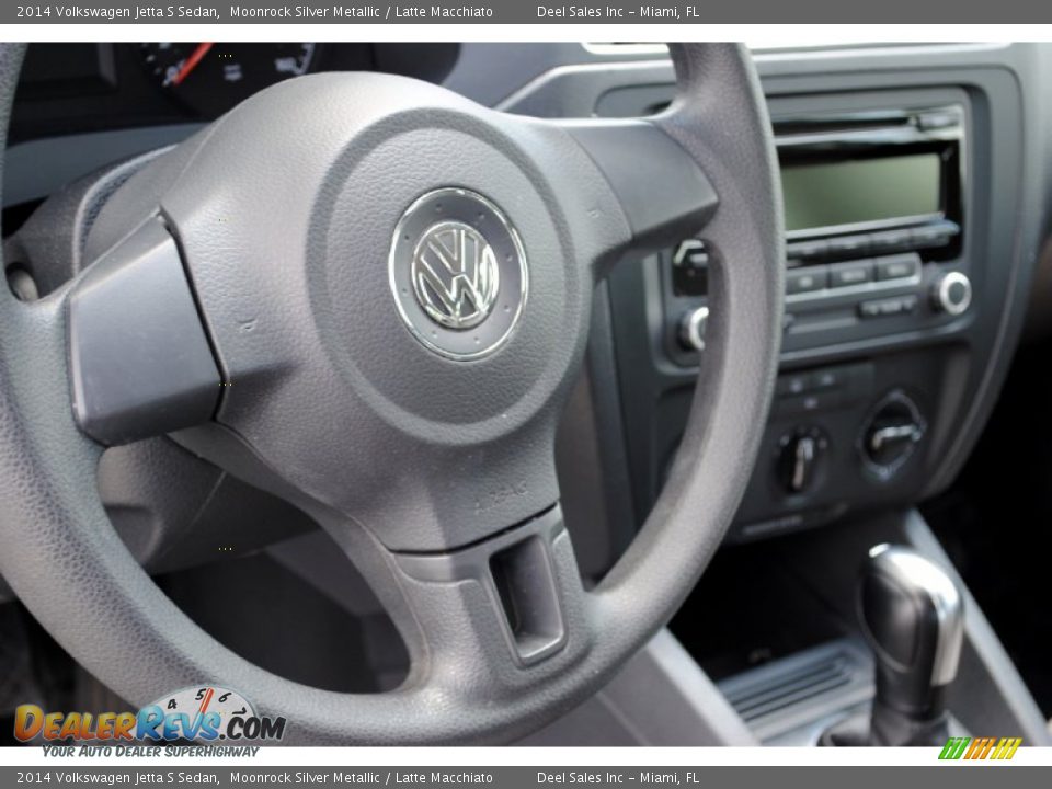 2014 Volkswagen Jetta S Sedan Moonrock Silver Metallic / Latte Macchiato Photo #17