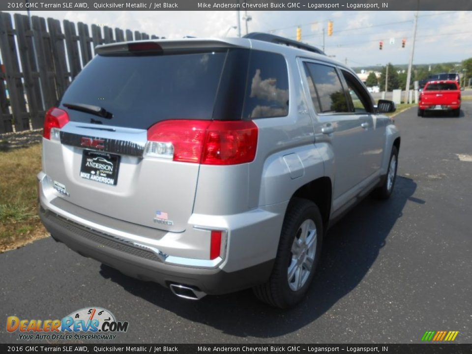 2016 GMC Terrain SLE AWD Quicksilver Metallic / Jet Black Photo #6