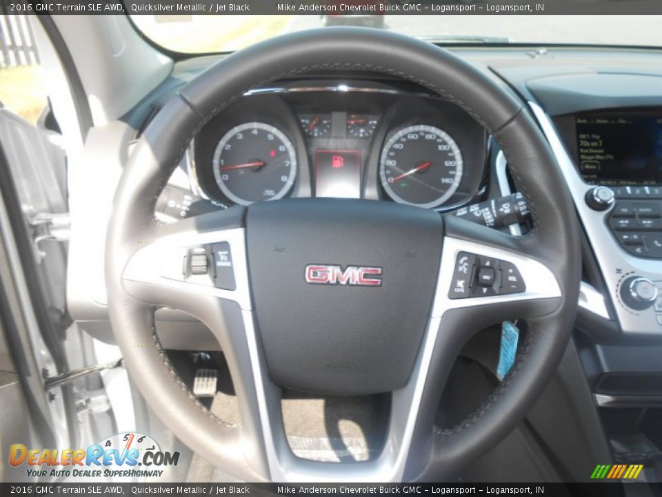 2016 GMC Terrain SLE AWD Quicksilver Metallic / Jet Black Photo #13