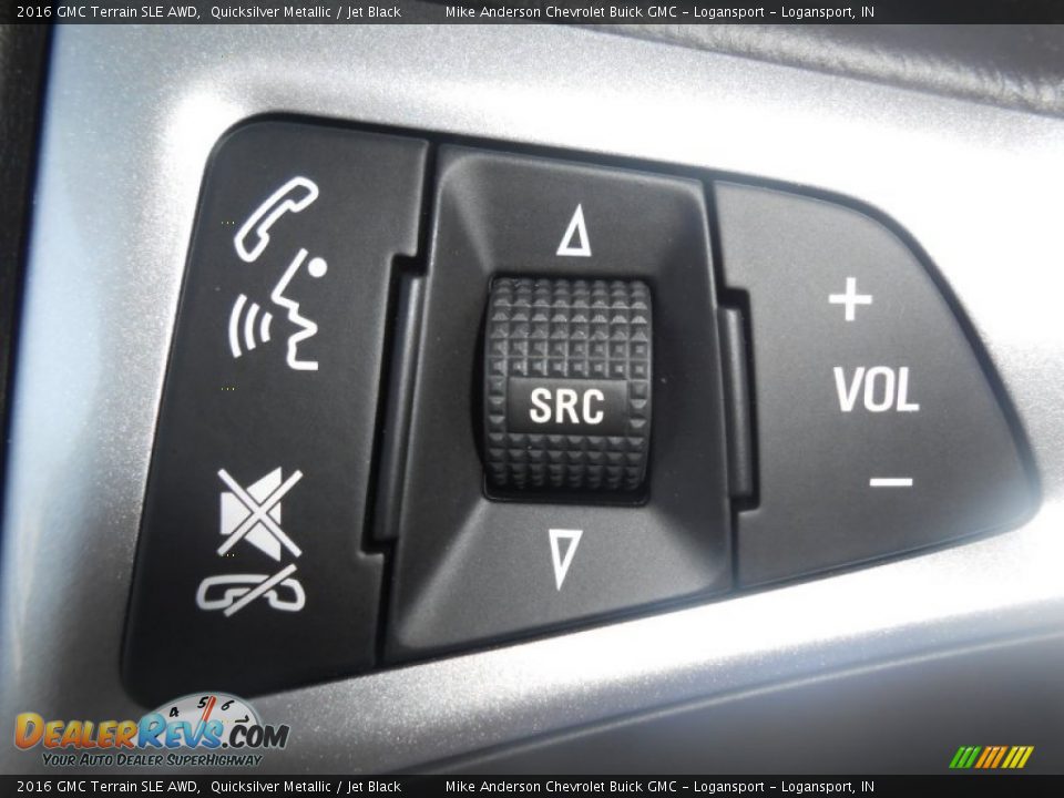 2016 GMC Terrain SLE AWD Quicksilver Metallic / Jet Black Photo #15
