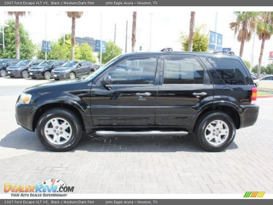 2007 Ford Escape XLT V6 Black / Medium/Dark Flint Photo #3