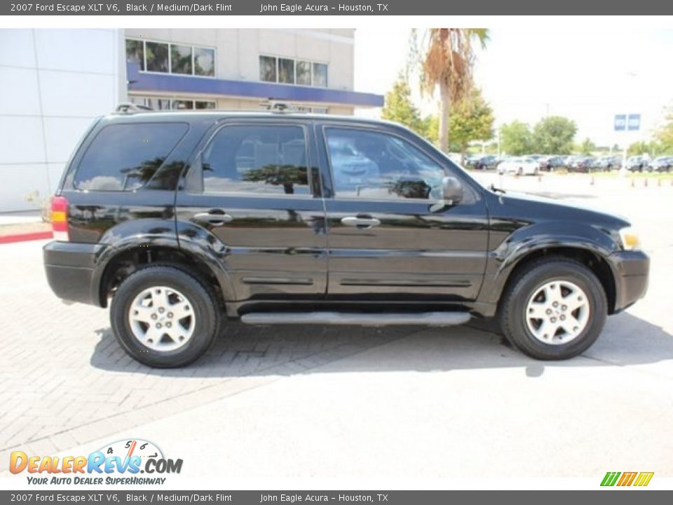 2007 Ford Escape XLT V6 Black / Medium/Dark Flint Photo #4