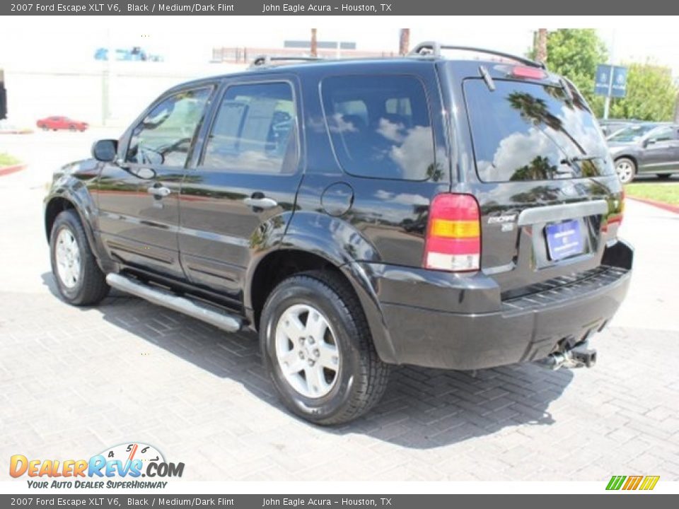 2007 Ford Escape XLT V6 Black / Medium/Dark Flint Photo #5
