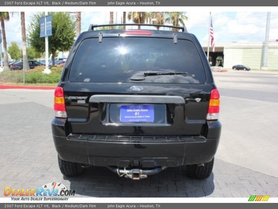 2007 Ford Escape XLT V6 Black / Medium/Dark Flint Photo #6