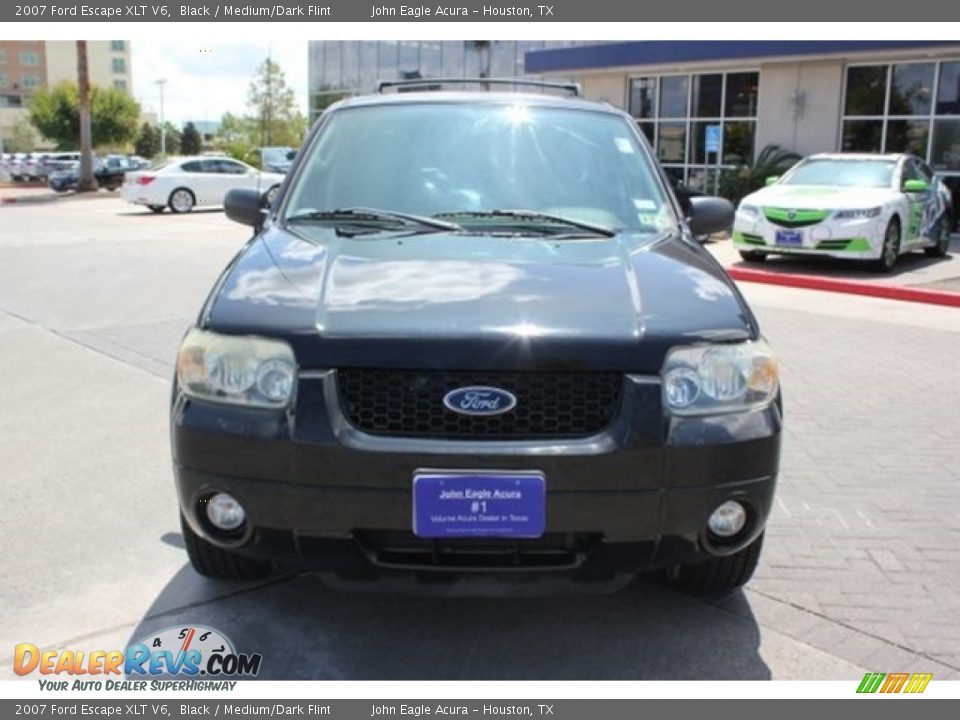 2007 Ford Escape XLT V6 Black / Medium/Dark Flint Photo #8
