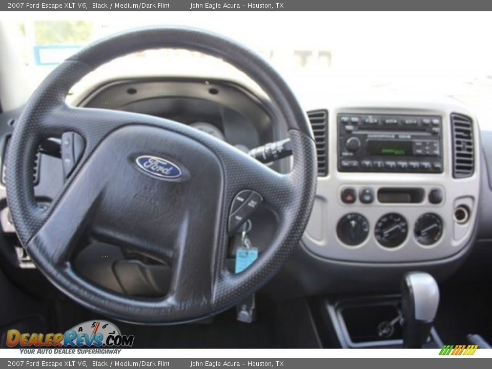 2007 Ford Escape XLT V6 Black / Medium/Dark Flint Photo #9