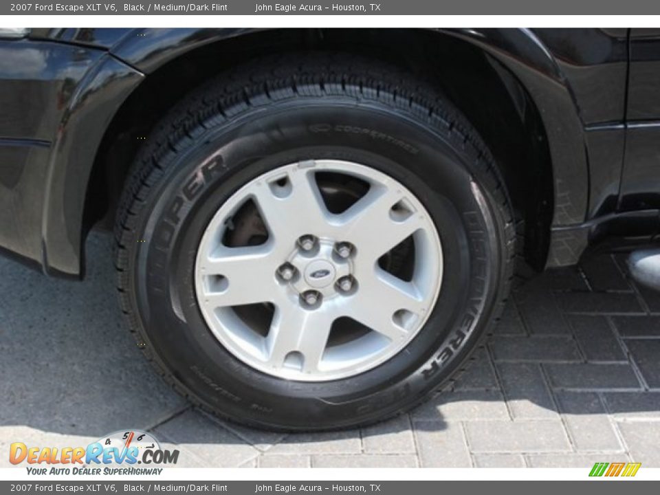 2007 Ford Escape XLT V6 Black / Medium/Dark Flint Photo #10