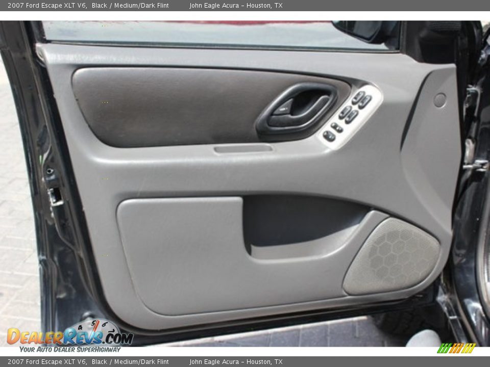 2007 Ford Escape XLT V6 Black / Medium/Dark Flint Photo #11
