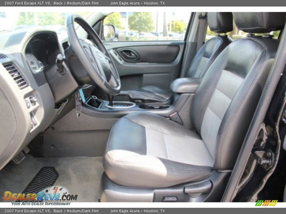 2007 Ford Escape XLT V6 Black / Medium/Dark Flint Photo #12