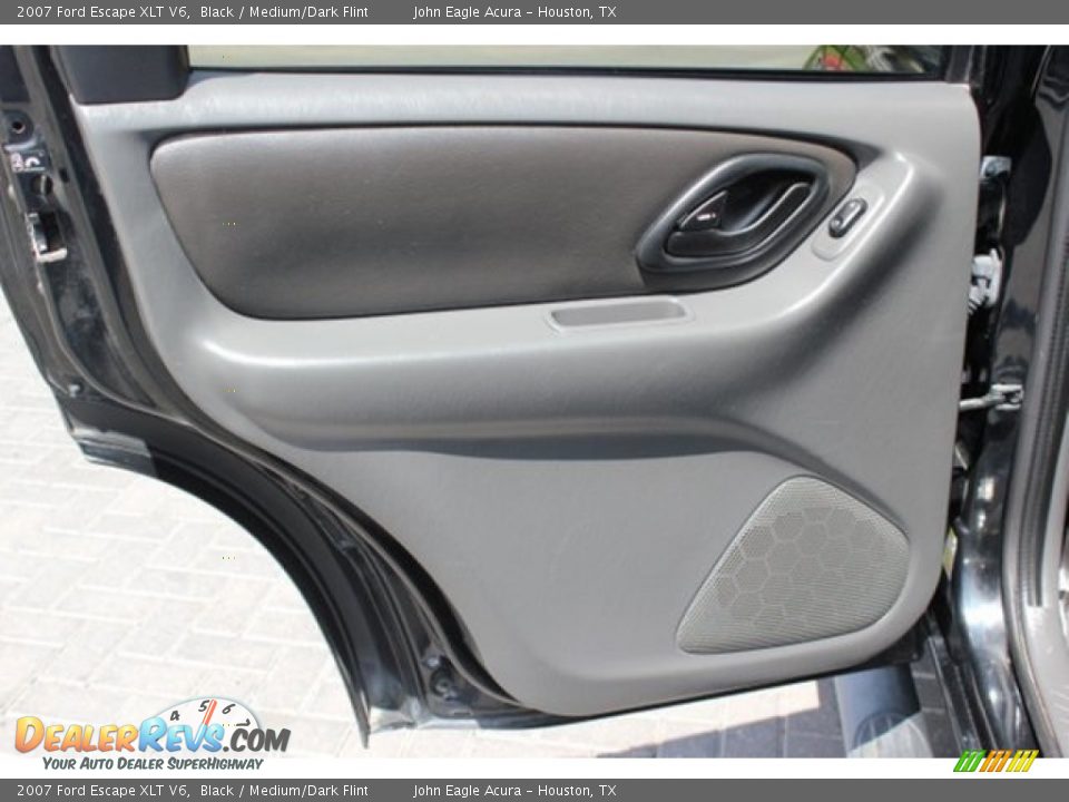 2007 Ford Escape XLT V6 Black / Medium/Dark Flint Photo #14