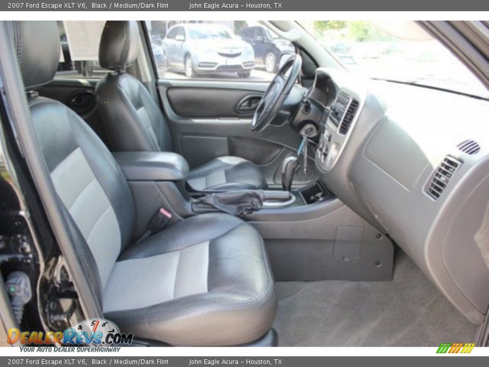 2007 Ford Escape XLT V6 Black / Medium/Dark Flint Photo #21