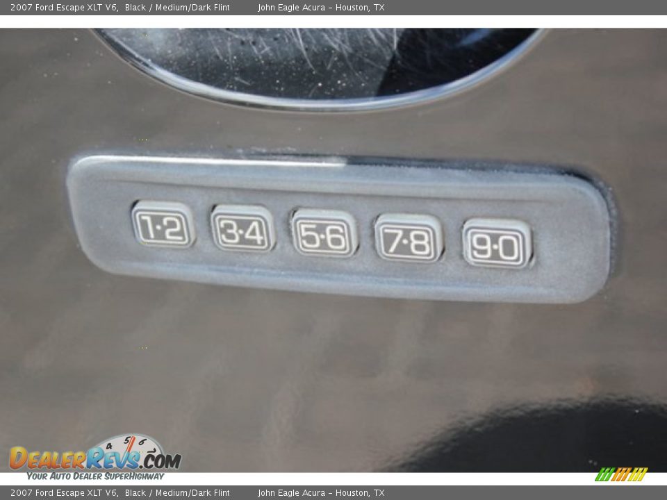 2007 Ford Escape XLT V6 Black / Medium/Dark Flint Photo #22