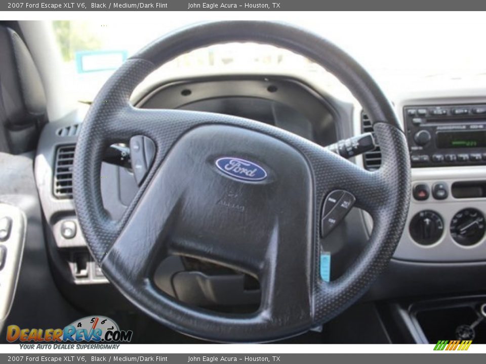 2007 Ford Escape XLT V6 Black / Medium/Dark Flint Photo #25