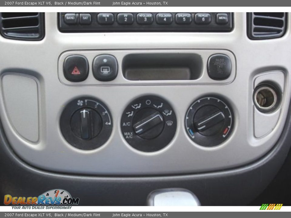 2007 Ford Escape XLT V6 Black / Medium/Dark Flint Photo #28