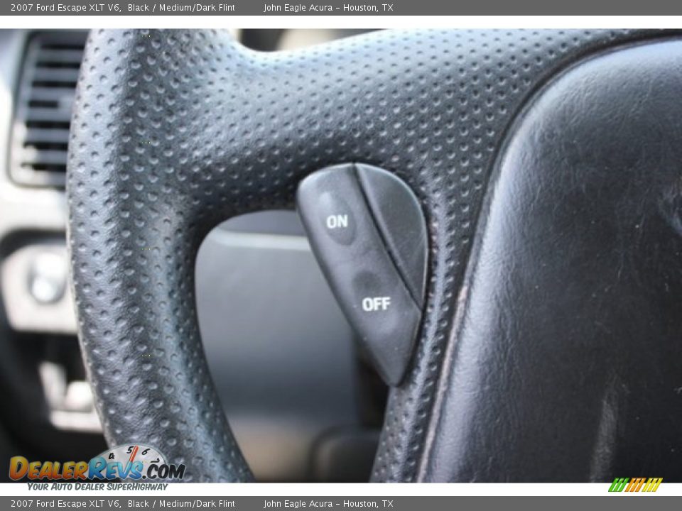 2007 Ford Escape XLT V6 Black / Medium/Dark Flint Photo #34