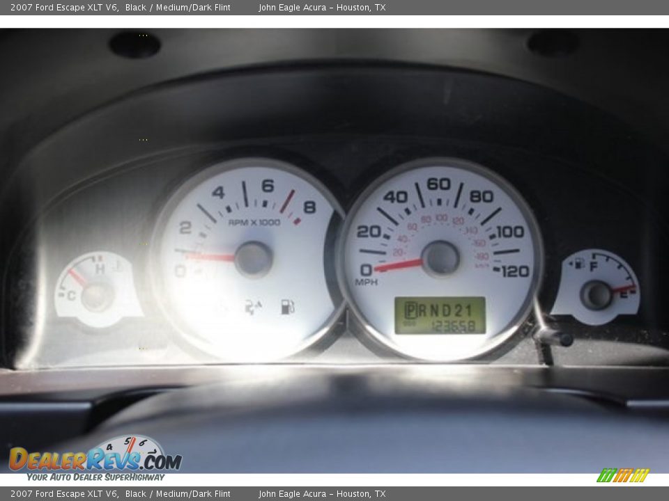 2007 Ford Escape XLT V6 Black / Medium/Dark Flint Photo #36