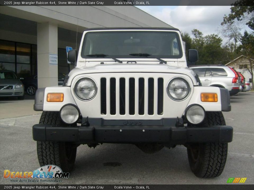 2005 Jeep Wrangler Rubicon 4x4 Stone White / Dark Slate Gray Photo #3