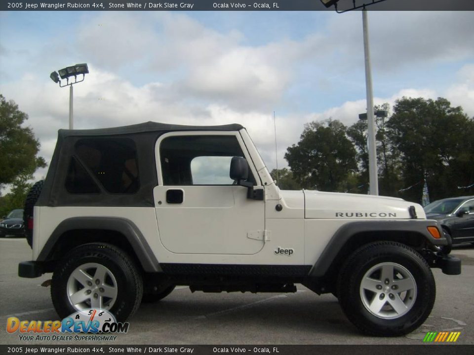 2005 Jeep Wrangler Rubicon 4x4 Stone White / Dark Slate Gray Photo #5