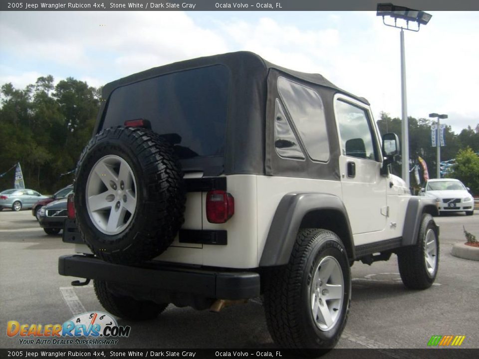 2005 Jeep Wrangler Rubicon 4x4 Stone White / Dark Slate Gray Photo #6