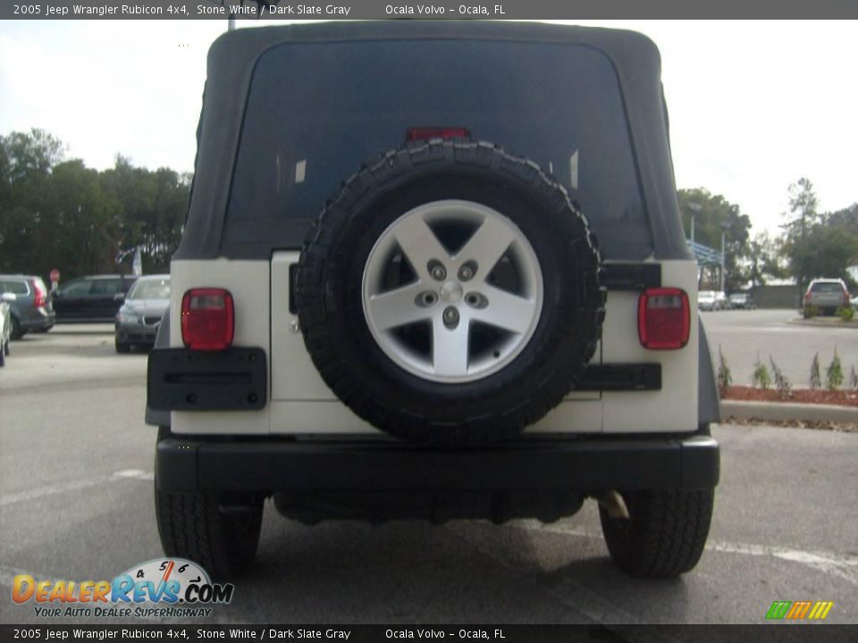 2005 Jeep Wrangler Rubicon 4x4 Stone White / Dark Slate Gray Photo #7