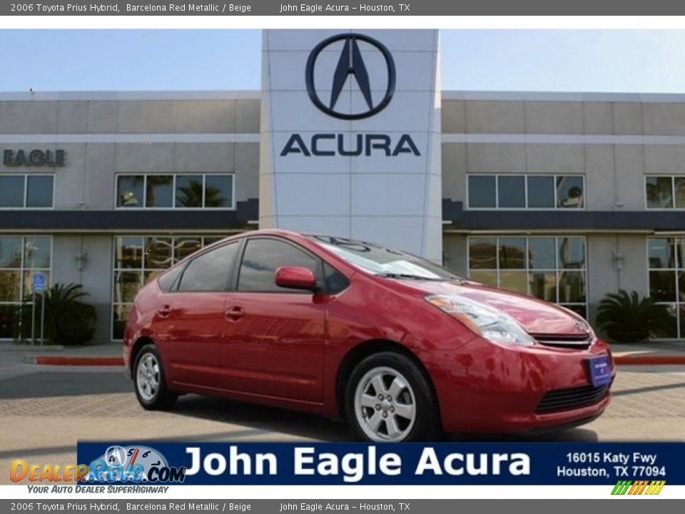 2006 Toyota Prius Hybrid Barcelona Red Metallic / Beige Photo #1