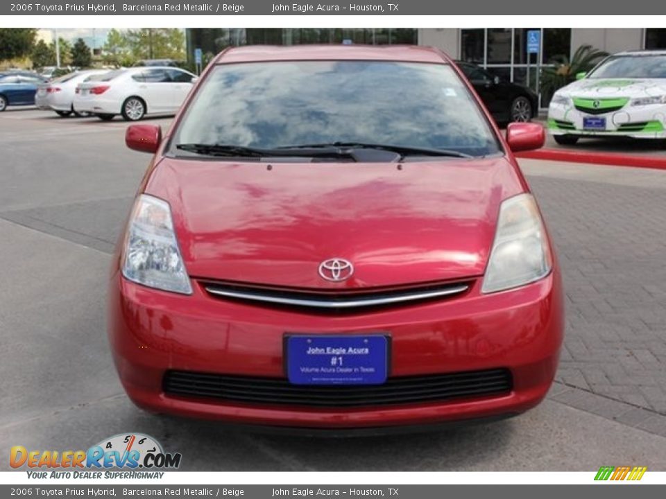 2006 Toyota Prius Hybrid Barcelona Red Metallic / Beige Photo #2