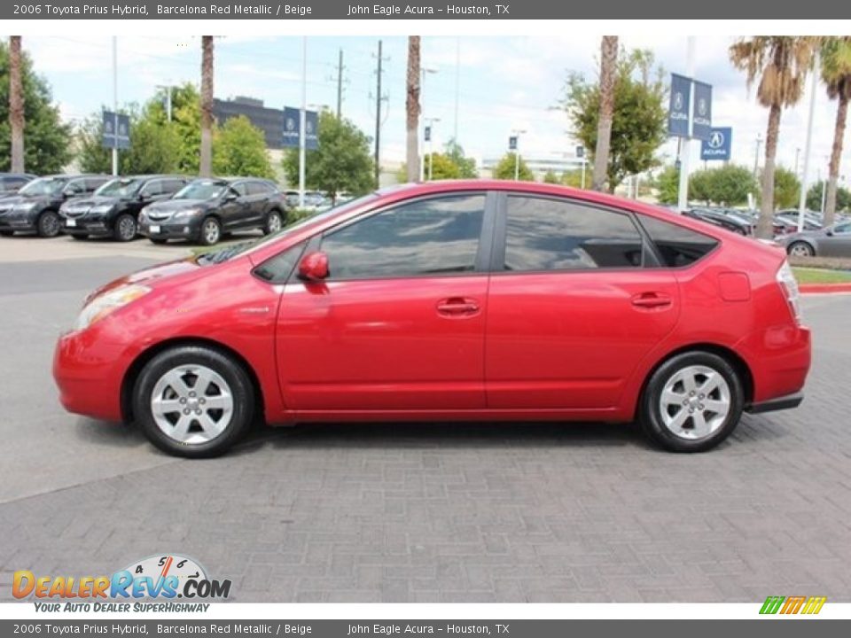 2006 Toyota Prius Hybrid Barcelona Red Metallic / Beige Photo #4