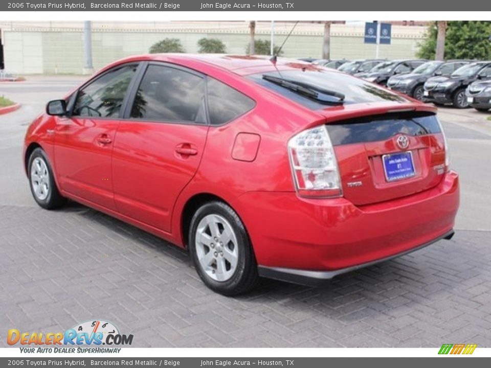 2006 Toyota Prius Hybrid Barcelona Red Metallic / Beige Photo #5
