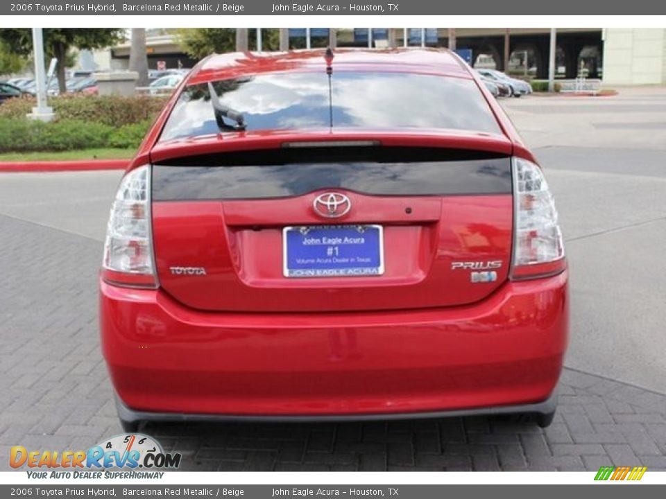 2006 Toyota Prius Hybrid Barcelona Red Metallic / Beige Photo #6